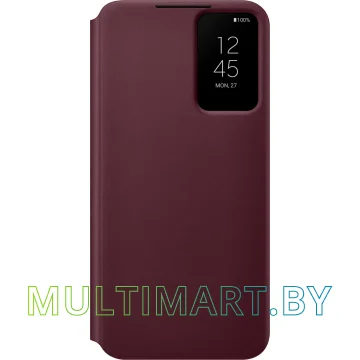 Чехол для телефона Samsung Smart Clear View Cover для S22+ (бургунди)